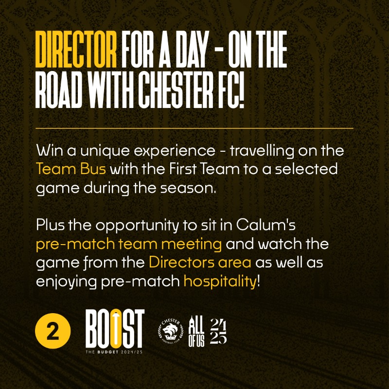 ChesterFC's tweet photo. 🔵 The #ChesterFC 𝗕𝗧𝗕 𝗥𝗮𝗳𝗳𝗹𝗲 is back for a second year!

🫵 For just £10 entry, you have the opportunity to win 𝗘𝘅𝗰𝗹𝘂𝘀𝗶𝘃𝗲 𝗣𝗿𝗶𝘇𝗲𝘀 and also help us hit Boost the Budget #Target100k. 

Check out the prizes and enter below. ⤵️