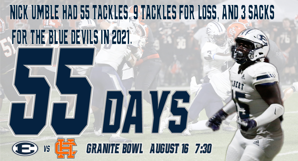 55 Days until the Blue Devils kick off the 2024 season in the Granite Bowl vs Hart County!   #hornsup
<a href="/ECCHSAthletics/">ECCHSAthletics</a>
<a href="/ECCHS_GA/">ECCHS</a>