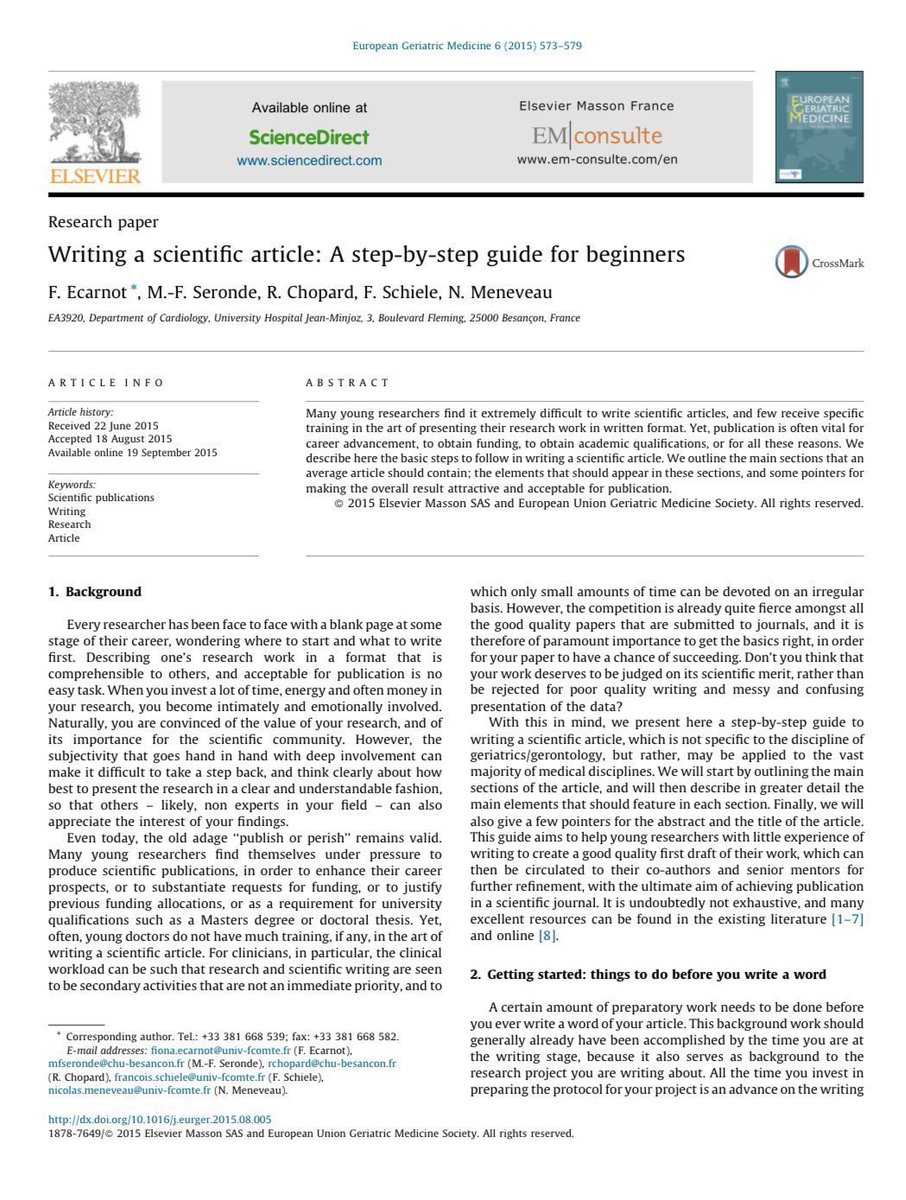 📚🔬 ¿Escribir artículos científicos parece un desafío de otro mundo? 🚀

¡No se preocupen, jóvenes investigadores! 👩‍🔬🧑‍🔬

Aquí tienen una guía infalible para escribir artículos de investigación espectaculares. 📑✨

#Ciencia #Investigación  

halfonlab.ccr.buffalo.edu/other_docs/sci…