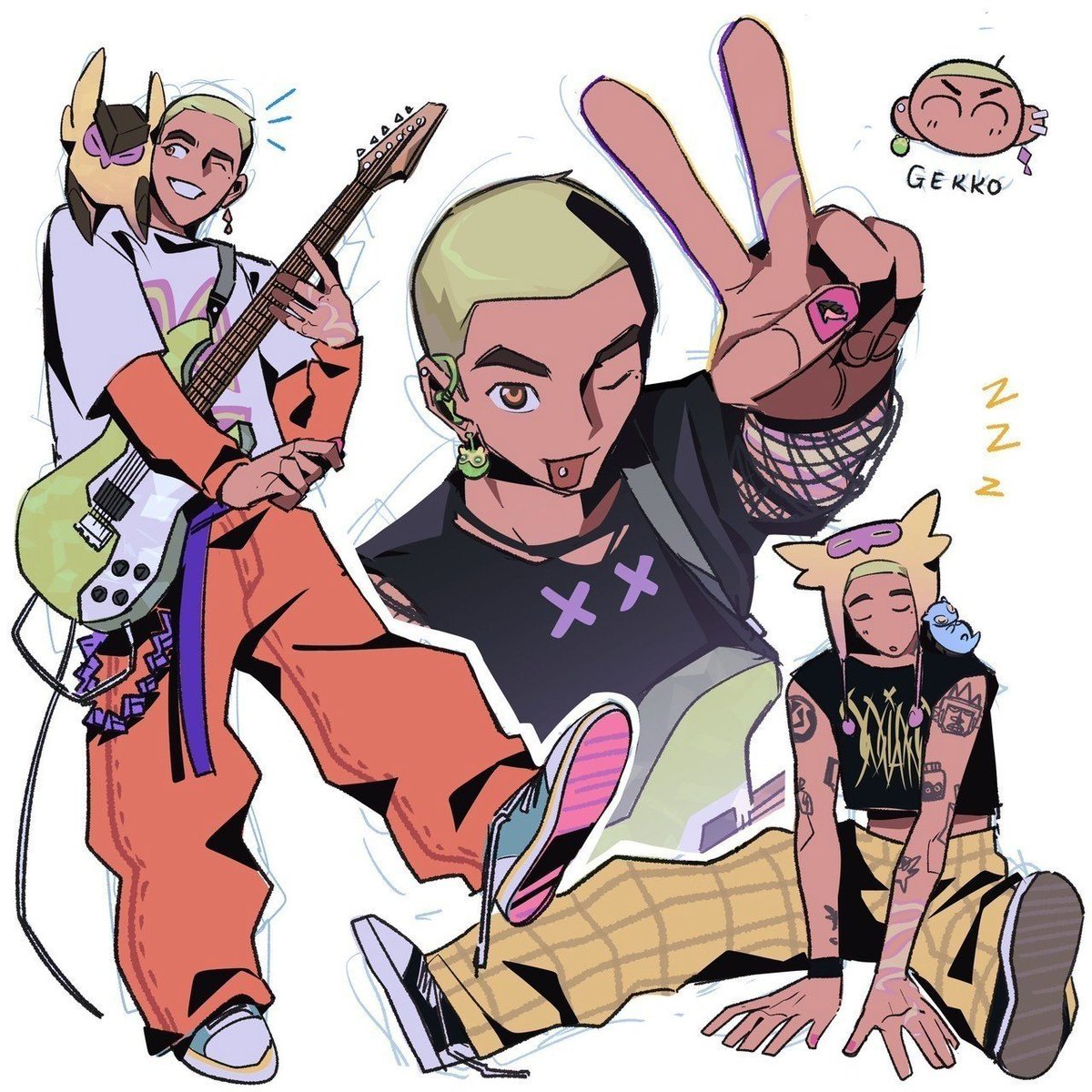 Band AU 🎸⚡️

All band members are here!
(Neon - Iso - Clove- Gekko)

#ValorantArt