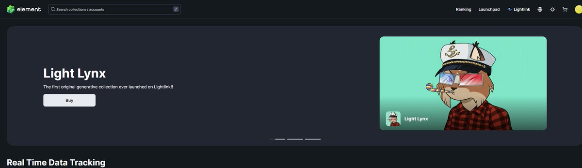 ahmetaverse3's tweet image. @LightLinkChain artik @Element_Market'te.

Zamaninda @Galxe gorevlerinde aldigimiz @LightLinkLynx NFT'ler anasayfada gorunuyor.

element.market/lightlink