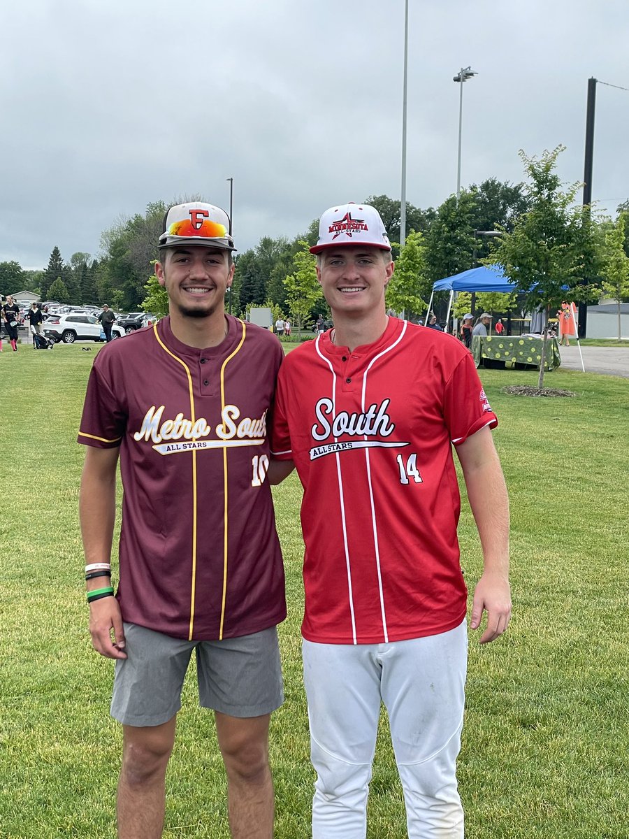 All Star series 👀 <a href="/tanner_rezny/">Tanner Rezny</a> &amp; <a href="/austinkoep5/">Austin Koep</a> 🔥<a href="/MSHSBCA/">MN Baseball Coaches</a>
