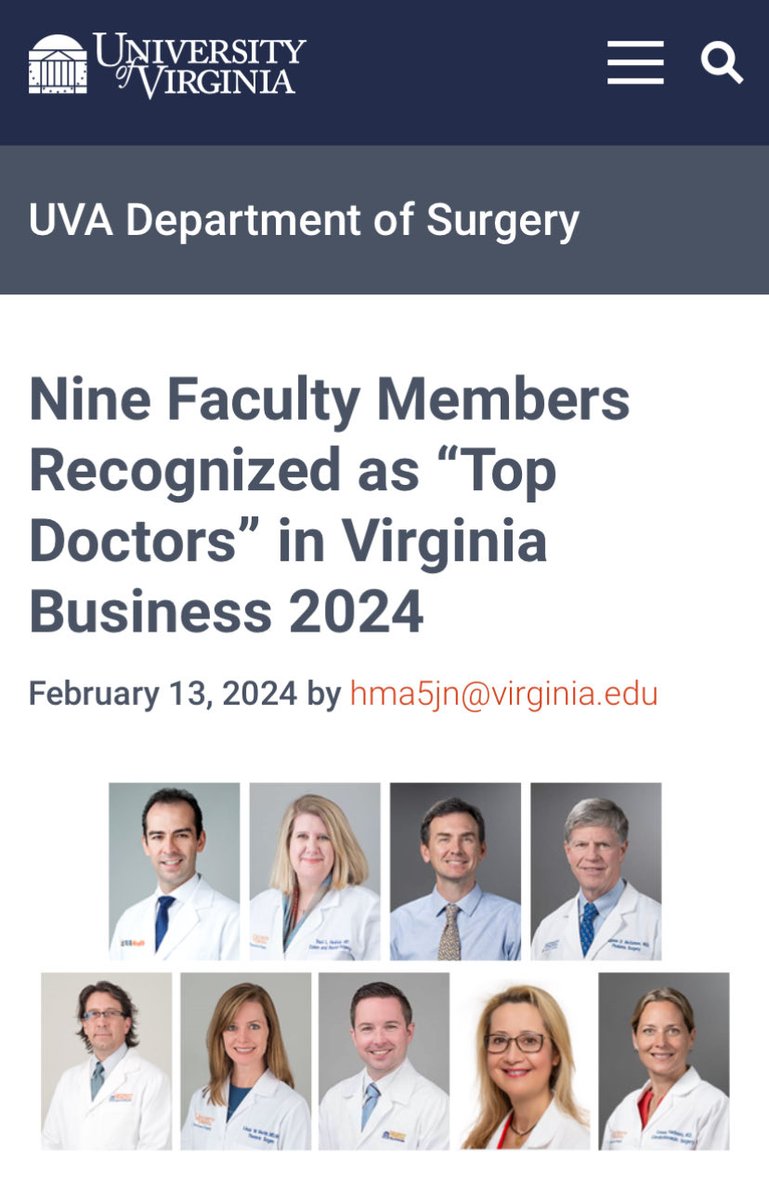 WDarrinClouse's tweet image. Congratulations to everyone on our team for this deserved recognition! @FarivarMD representing @UvaVascular!! Way to go Behzad! You go @UvaVascular @uvahealthnews @MedicineUVA @UVASurgery