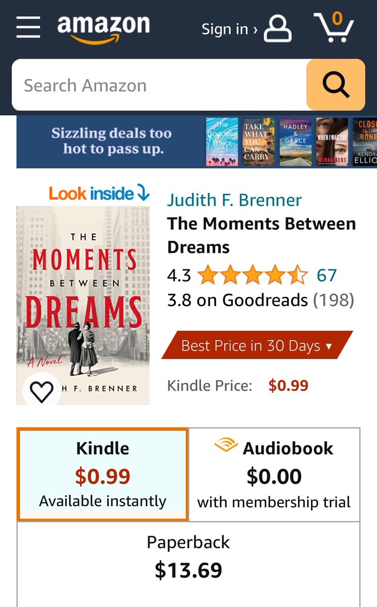 WriteEdit4U's tweet image. eBook sale today! Summer solstice weekend reads: The #MomentsBetweenDreams is 99cents. books2read.com/JBrenner #readingcommunity #ebook #HistoricalFiction #womensfiction #Disability