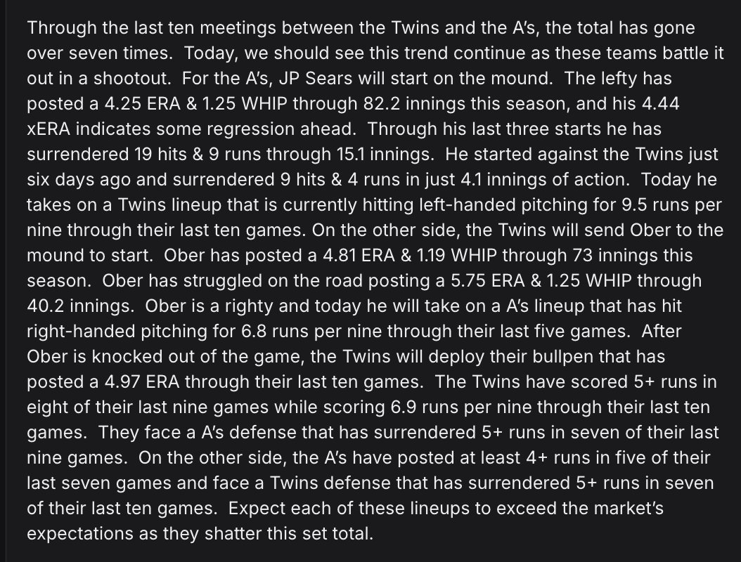SRCGROUP2K's tweet image. Today's 5U Free Plays/$500 Giveaway Opp

If these plays don't go , $50 to ten who:
- Retweet &amp;amp; Reply 

⚾️Twins A's Over 8
⚾️A's TTO 3.5
⚾️Twins TTO 4.5 
⚾️F5 Over 4 

VIP w/ a POY &amp;amp; POM in the MLB &amp;amp; huge night ahead