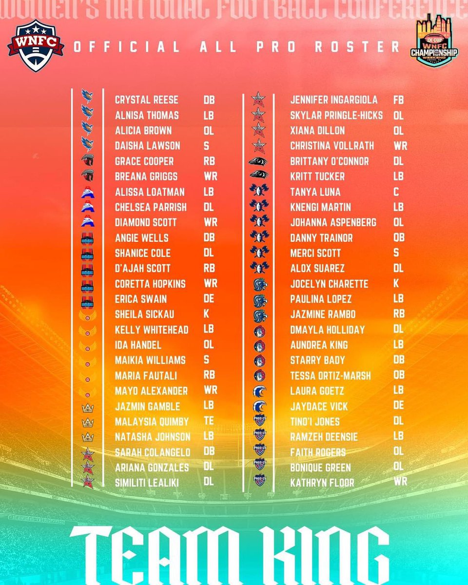 Good Luck to our Denver Bandit All-Pros tonight! We are so proud of you all! Show them what Bandit Ball is all about! 🔥

The All-Pro Game is at 6pmMT/ 7pm CT! Check it out on <a href="/caffeine/">Caffeine</a> ! 

#AllPro #BallinginLove #WNFC #Lawless