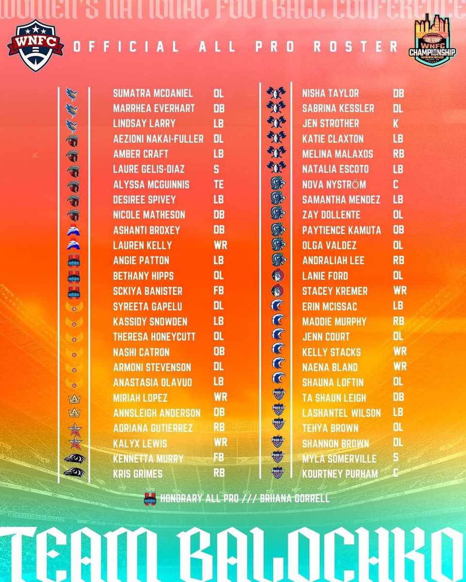 DenverBanditsFB's tweet image. Good Luck to our Denver Bandit All-Pros tonight! We are so proud of you all! Show them what Bandit Ball is all about! 🔥

The All-Pro Game is at 6pmMT/ 7pm CT! Check it out on @caffeine ! 

#AllPro #BallinginLove #WNFC #Lawless