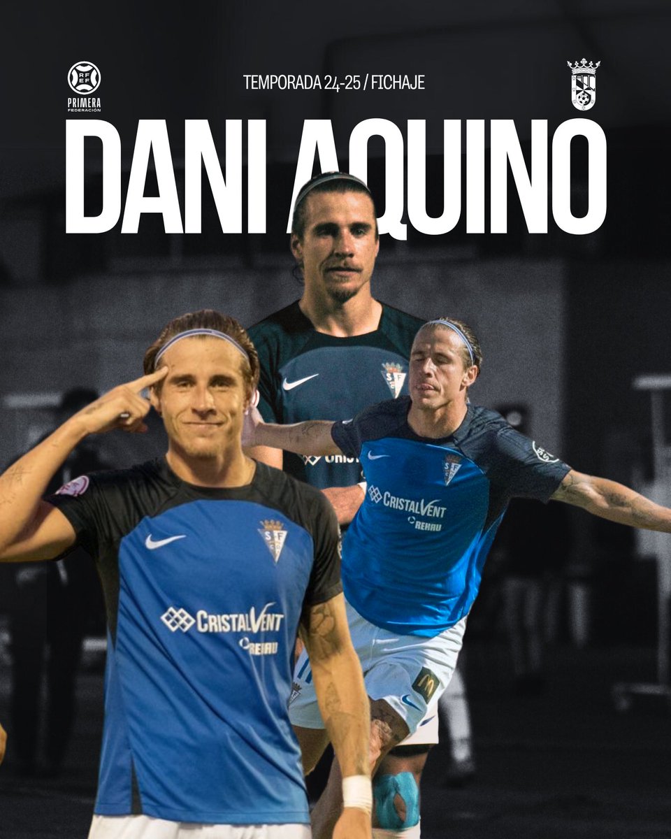 ADCeuta_FC's tweet photo. OFICIAL 📣 | Dani Aquino  🤝 🐂🔥

Dani Aquino, nuevo delantero de la AD Ceuta FC 🤍🖤

Trabajo ofensivo, calidad, olfato goleador. 🧨🚀

¡Bienvenido a tu nueva casa Dani! 🏠

🔗 https://t.co/QLXJlMagSq

#SiempreADCeutaFC⚪️⚫️ https://t.co/HqXgufcO7Z