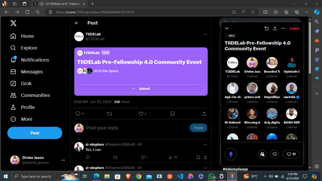 adachi_jasonn's tweet image. Just attended the @TIIDELab Prefellowship 4.0 Community Event! 
Amazing experience connecting with like-minded individuals and learning from industry experts.
Can&apos;t wait to apply the knowledge and skills gained to make a meaningful impact! #TIDELab #Prefellowship #CommunityFirst