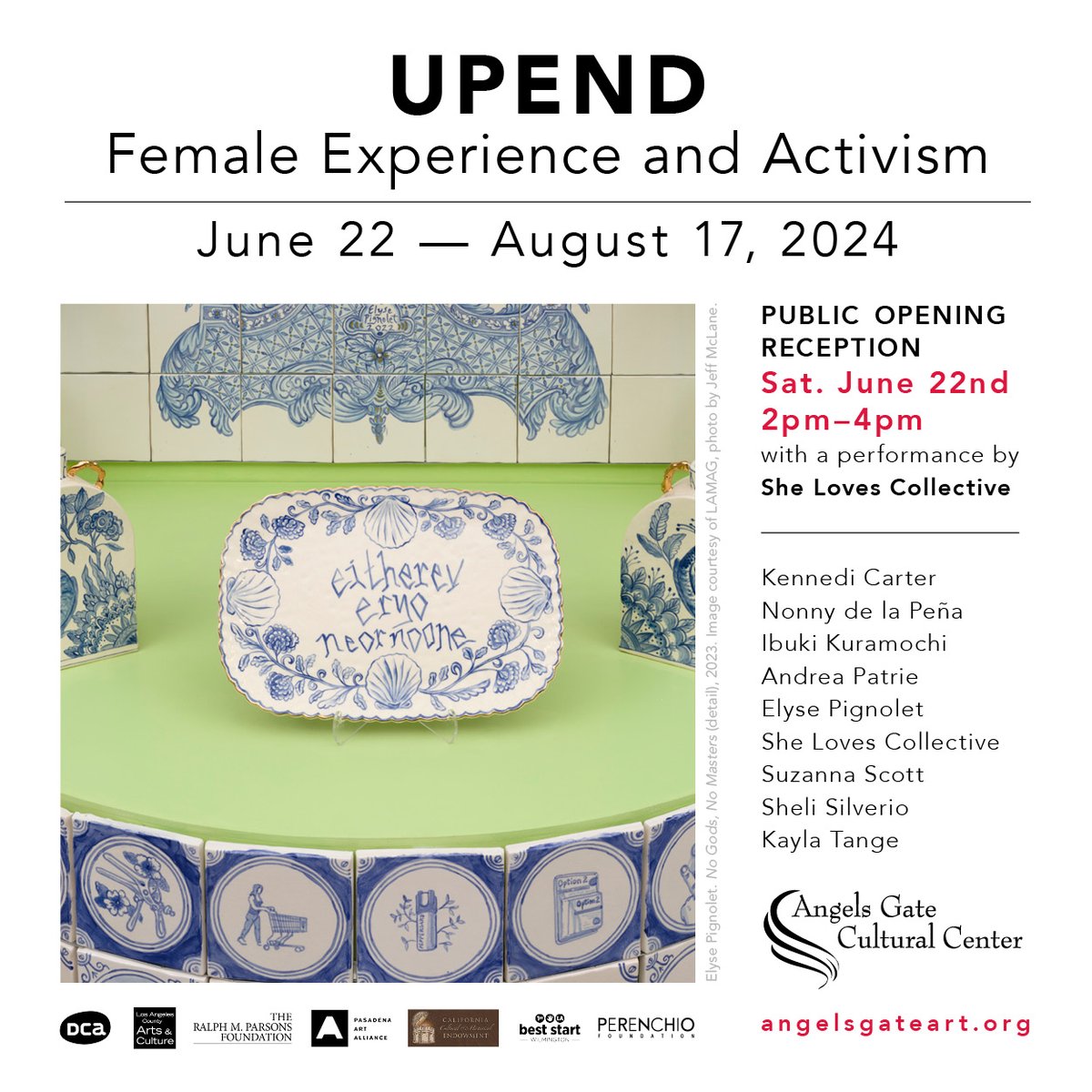 AngelsGateArt's tweet image. Today's the day! Join us at Angels Gate Cultural Center Gallery for the public opening reception of UPEND and Displacing Structures from 2-4pm (Sat. 6/22), featuring a performance by She Loves Collective.

Learn more: linktr.ee/AngelsGateArt

#upend #displacingstructures #agcc