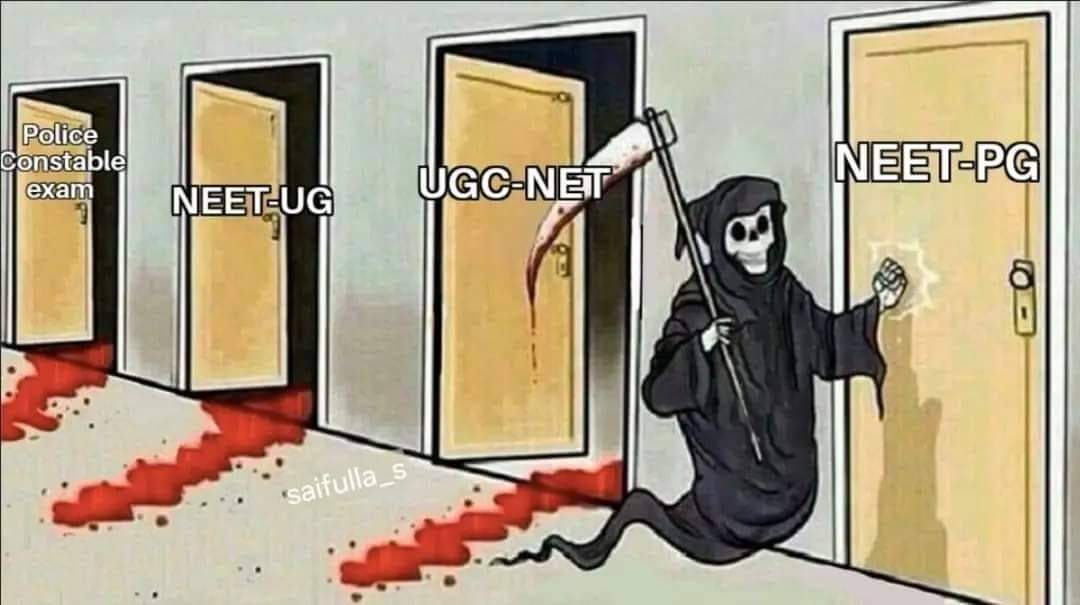MayukhDuke's tweet image. Unsparing and without discrimination.
#ScrapNTA #ugcnet #CSIRnet #neetpgpostponed #NEETUGC #ModiHainTohMumkinHain