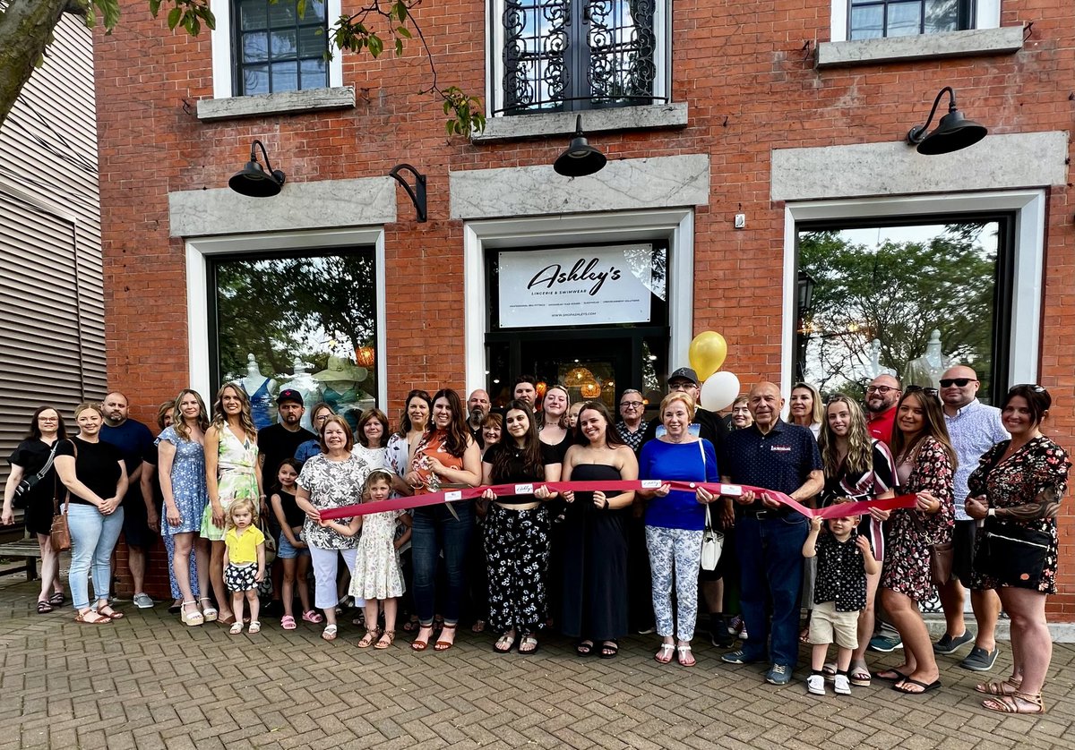 niagarachamber's tweet photo. Ashley’s Lingerie &amp; Swimwear celebrated a ribbon cutting for the Lewiston, NY location! https://t.co/OQbBjUEK8r