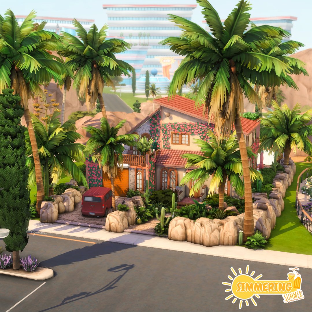 Springscape Casa - NonCC
.
Collaboration save file build by <a href="/gardenova_sims/">Paige🦙 | Sims 4 Builder</a> &amp; <a href="/create4sims/">Create4sims • Alexandra</a> - #simmeringsummersavefile
.
Coming Sunday on my linktree profile
.
#sims4 #simscreation #ShowUsYourBuilds #nocc #simstagram #sccregram #simmersupport <a href="/TheSims/">The Sims</a> <a href="/EA/">Electronic Arts</a> <a href="/SimsCreatorsCom/">Sims Creators Community</a>