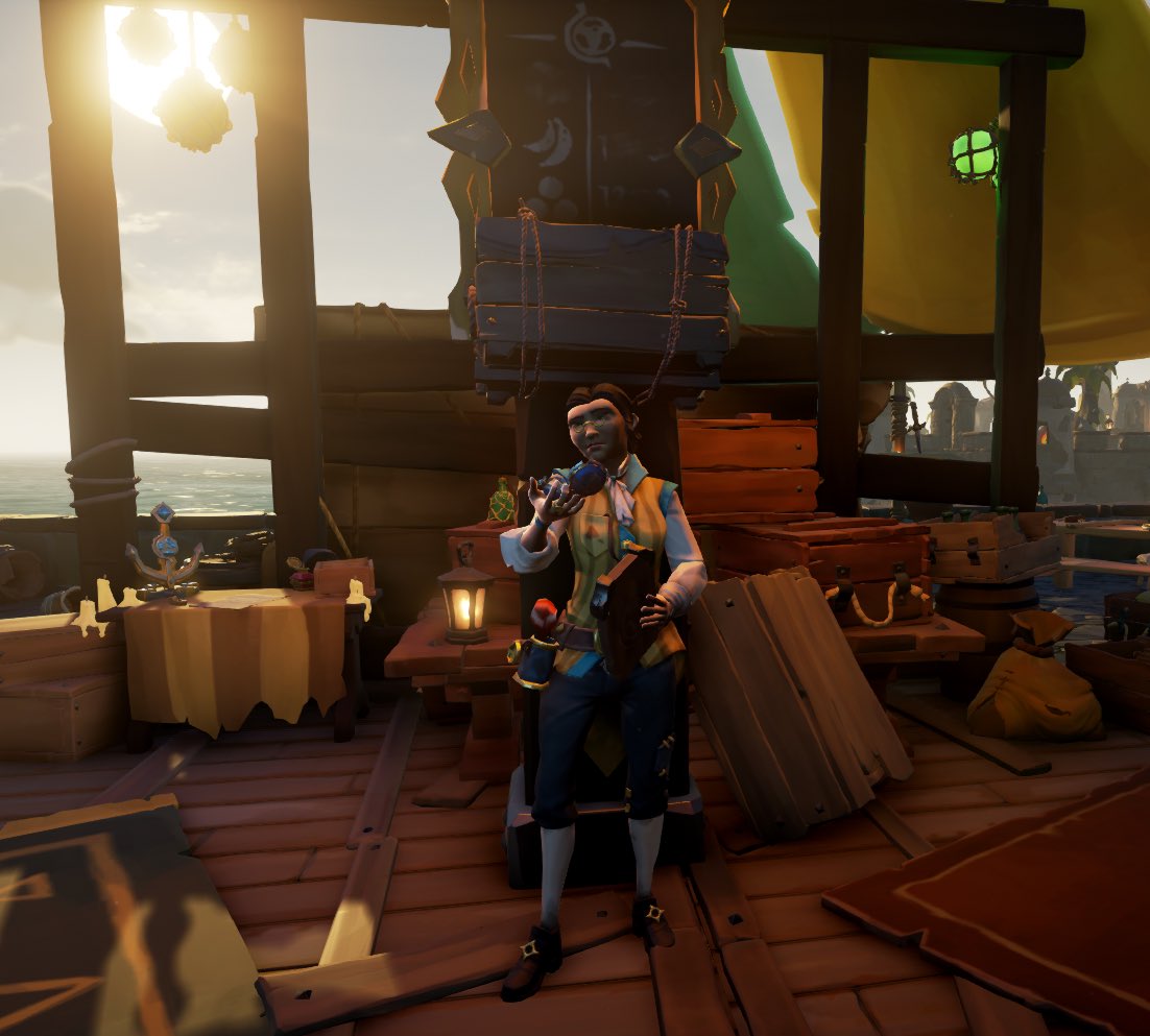 When leaving storage crates for the next crews, you can always ask a local merchant to help out.  Mavis is waiting for you.