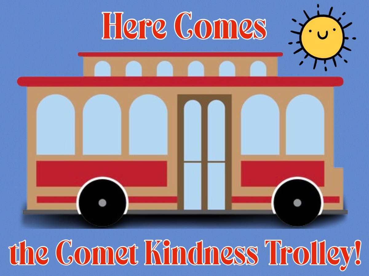 Lisa BTP Teacher Ambassador 🚌📚🐞 (@lisanagoya) on Twitter photo 🔔 Do you hear the enchanting tinkling of bells? That must be the sound of the Comet Kindness Trolley, delivering smiles and sunshine throughout our campus! 🚃
🚀 $66 to fund, & we have a match! Ty for all RTs or sprinkles. 💦 donorschoose.org/project/here-c… <a href="/KrocksPage/">Kindness Rocks DonorsChoose Giving Page</a> <a href="/RedRosesForAme1/">RedRosesForAmerica</a> 🔔 Do you hear the enchanting tinkling of bells? That must be the sound of the Comet Kindness Trolley, delivering smiles and sunshine throughout our campus! 🚃
🚀 $66 to fund, & we have a match! Ty for all RTs or sprinkles. 💦 donorschoose.org/project/here-c… <a href="/KrocksPage/">Kindness Rocks DonorsChoose Giving Page</a> <a href="/RedRosesForAme1/">RedRosesForAmerica</a>