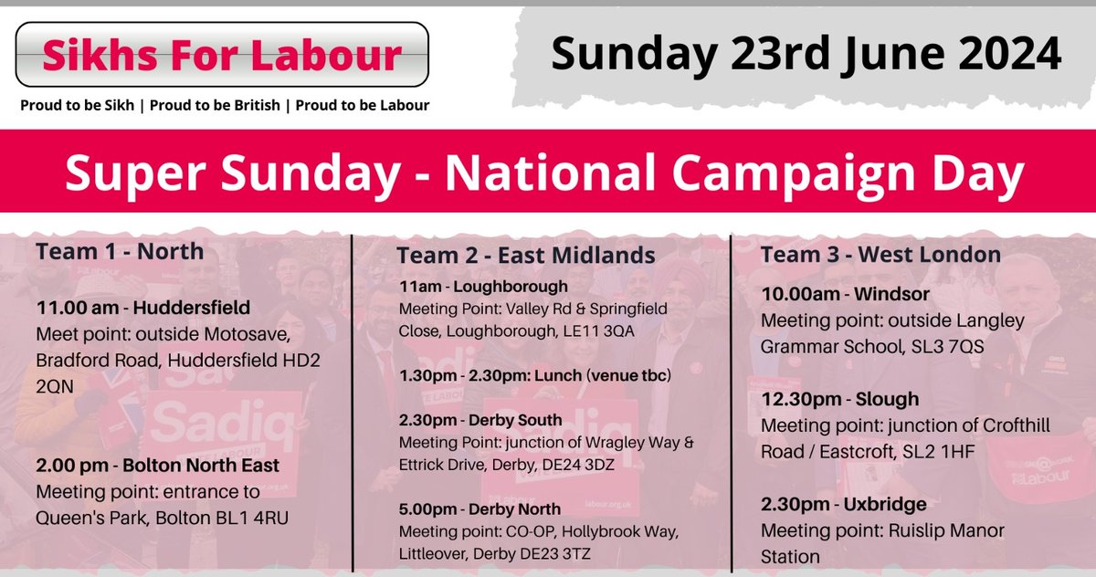 We're getting ready for our biggest campaign day ever. 3 teams, 8 seats, in 3 different parts of the country.

It's not too late to join us! See you tomorrow morning ⏰️🌹✔️

DM us if you're joining us at any point