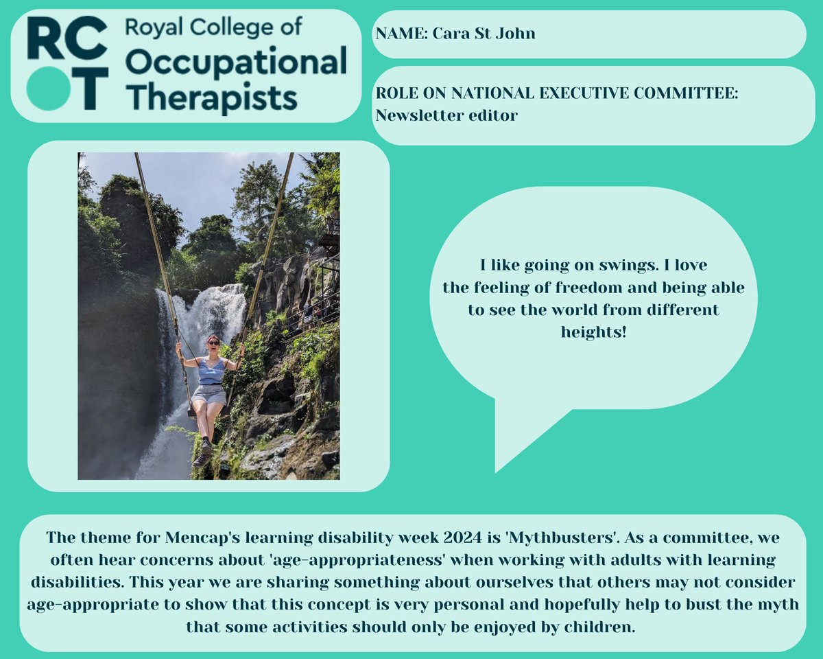 RCOT_PLD (@rcot_pld) on Twitter photo Today our newsletter editor Cara shares something about herself that might not be considered age appropriate. We love the fantastic photo! #learningdisabilitiesweek24 <a href="/theRCOT/">Royal College of Occupational Therapists</a> Today our newsletter editor Cara shares something about herself that might not be considered age appropriate. We love the fantastic photo! #learningdisabilitiesweek24 <a href="/theRCOT/">Royal College of Occupational Therapists</a>