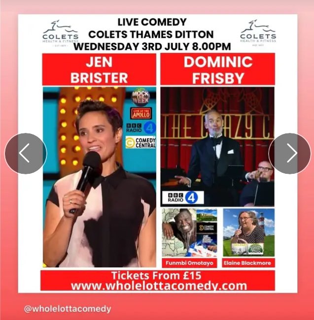 Clare Frisby📺 (@clarefrisby) on Twitter photo Two of my favourite comedians saw Jen Brister @PocklingtonArts so sharp 👌… the other <a href="/DominicFrisby/">Dominic Frisby</a> well, I’m biased <a href="/wholelotacomedy/">wholelottacomedy</a> Two of my favourite comedians saw Jen Brister @PocklingtonArts so sharp 👌… the other <a href="/DominicFrisby/">Dominic Frisby</a> well, I’m biased <a href="/wholelotacomedy/">wholelottacomedy</a>