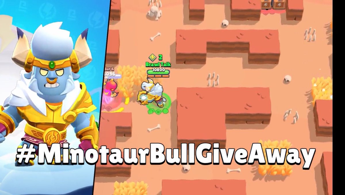 🐮 X4 Minotaur Bull🐮 giveaway 

To enter: 

🐄- Follow <a href="/ChinoBS_/">SSG Chino</a> 
🤠- Retweet &amp; Like 

The winners will be announced on July 5th

Good Luck #MinotaurBullGiveaway #BrawlStars