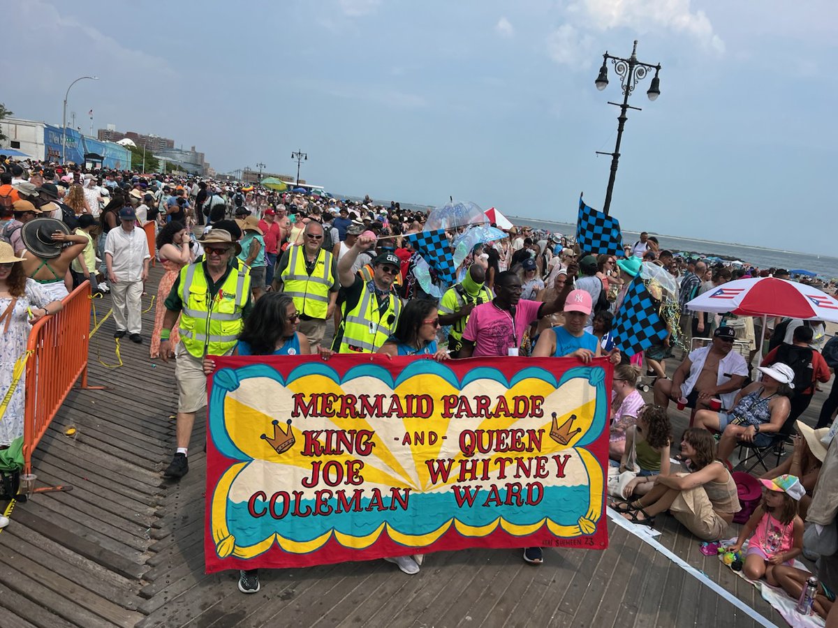csk8140's tweet photo. @nycemergencymgt @NYCEMCommish @calfarrell @NYPD60Pct @Anfrini  Brooklyn Division 5 with other division from outside of Brooklyn came out and help us with the Coney Island Mermaid Parade on Sat. June 22 2024. https://t.co/yypPNOuwFa