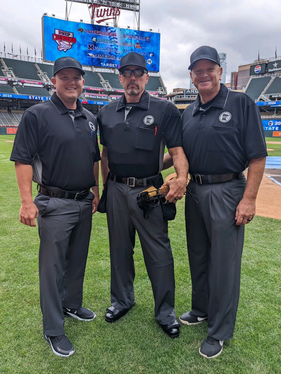 2024 #mshsl Class AAAA State Baseball Championship Umpires. Congratulations and thank you!
