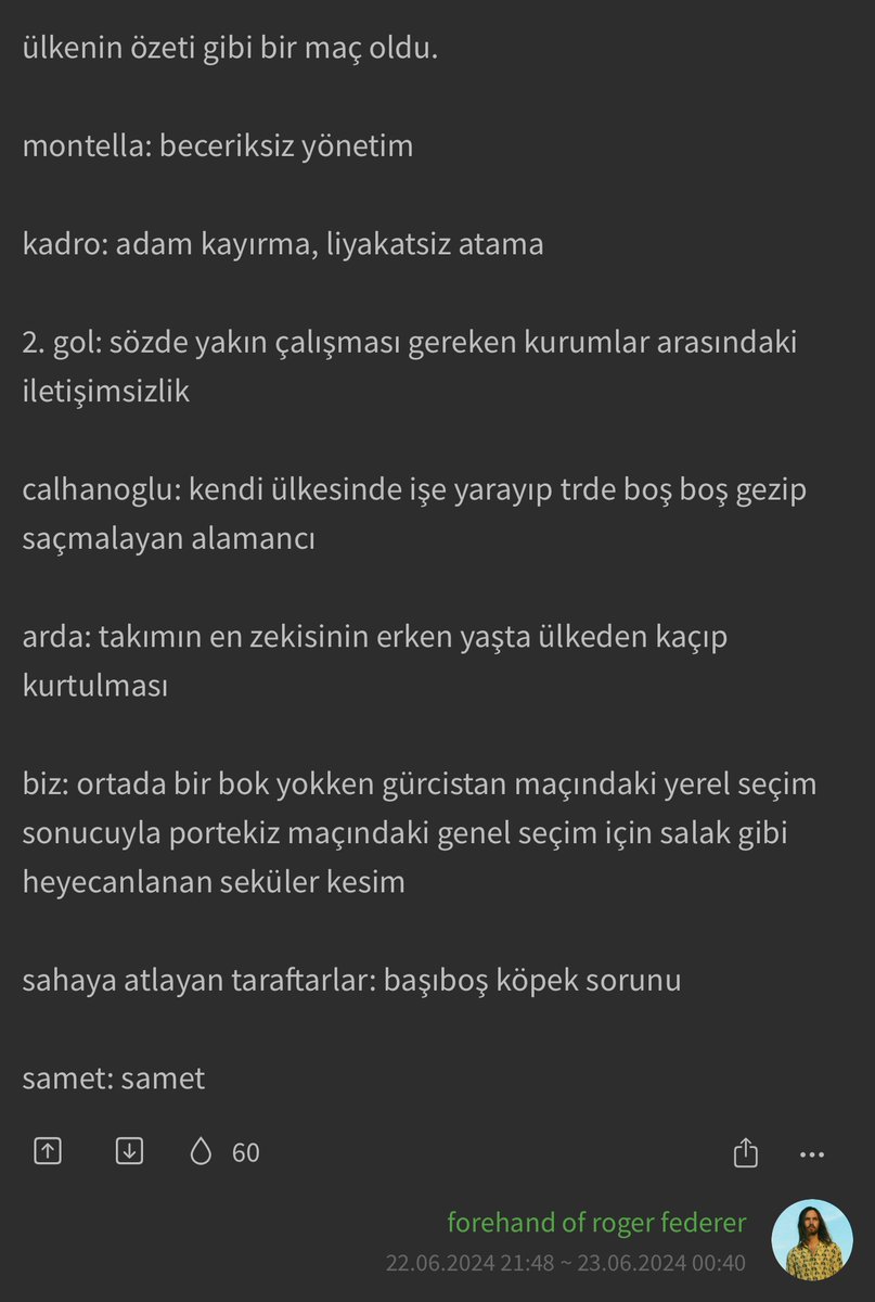 Türkiye Portekiz maçı üzerinden bir Türkiye tahlili: