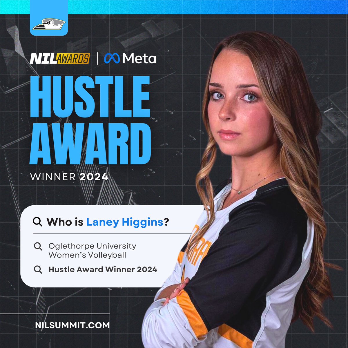 NILSummit's tweet image. Congratulations to our 2024 Hustle Award Winner - @LaneyHiggins! She utilized an unrelenting determination combined with entrepreneurial savvy, to excel in her NIL endeavors off the court!
#NILSummit24