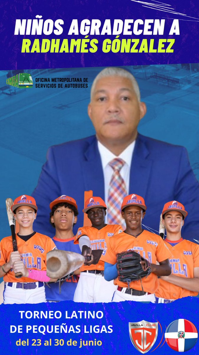Seguimos con la misión y más agradeciendo a Radhames Gonzalez
#JuntosHaremosHistoria
#LatinoDePequeñasLigas
<a href="/Elreydelaradio/">FRANKLIN MIRABAL</a>
<a href="/luisabinader/">Luis Abinader</a>
<a href="/Academiajavilla/">Academia La Javilla</a>
<a href="/radhagonzalez/">Radhamés González</a>