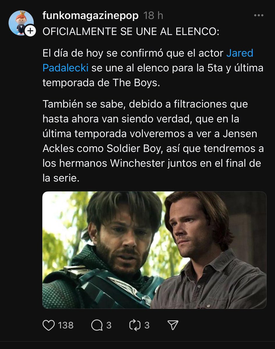 Otro Winchester se une a the boys 😱😱
