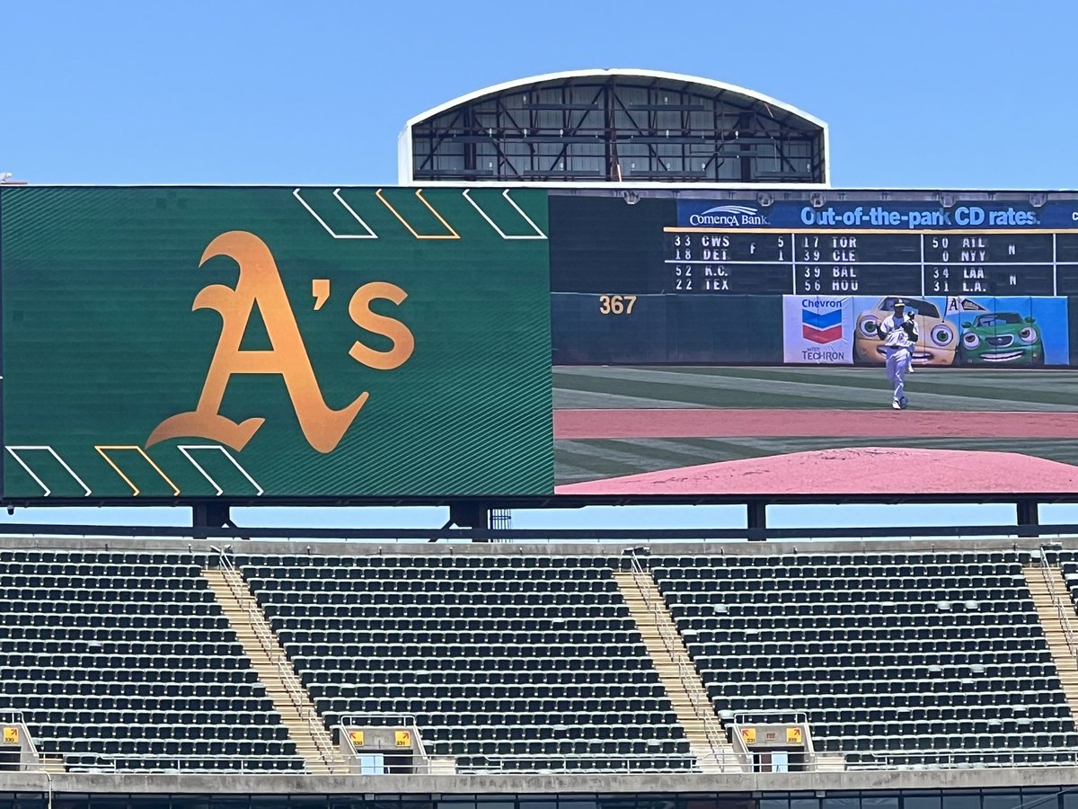 2024 MLB trip - field #3 - Oakland. A beautiful day to watch a game. This will be the last year the A’s are in Oakland. I feel bad for the fans, but I look forward to seeing their new facility in Las Vegas.