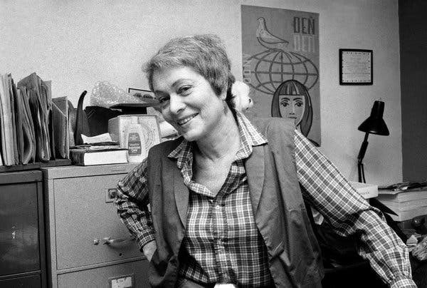 Our beloved Frances Goldin would have been 100 years old today.  Missing her verve, smarts, and commitment ✊💜