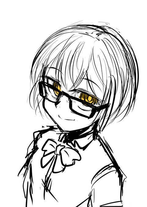 後輩ちゃんの可愛いバランス未だによく解らない落書き 