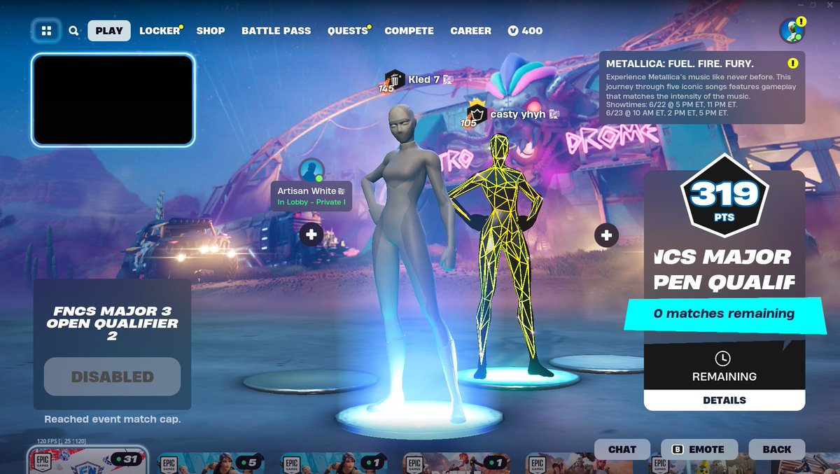 Qualed for lower bracket with <a href="/Castyfn1/">CastyUEFN</a>