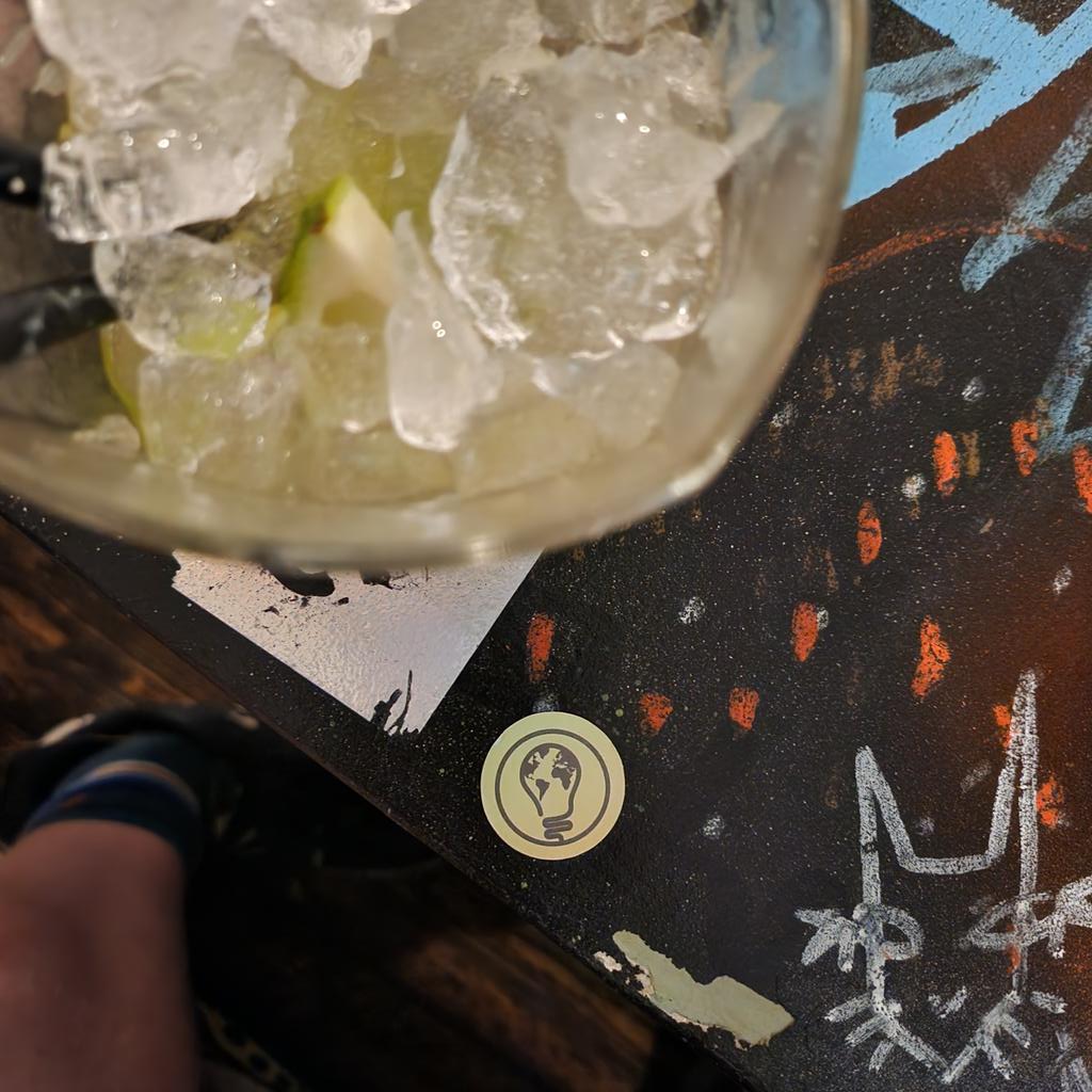 Spotted in a bar in Brick Lane <a href="/ewbuk/">Engineers Without Borders UK</a> 👀