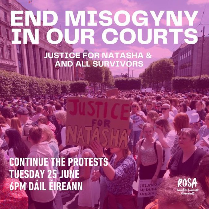 #ThatsNotJustice #Natasha 
Tuesday 6 pm at Dail
