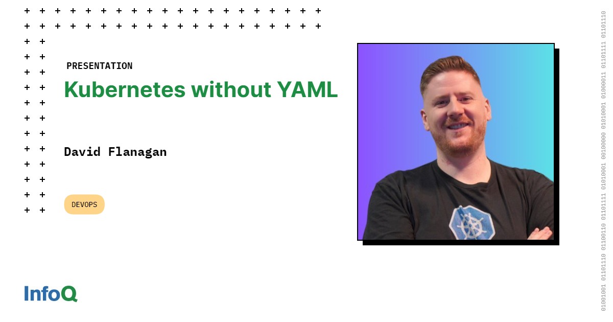 InfoQ's tweet image. In this #InfoQ video, @rawkode introduces tools that make writing #Kubernetes resource definitions more efficient & effective.
Kubernetes is hard enough, so let's learn how to be productive, reduce errors, and make deploying to Kubernetes, enjoyable: bit.ly/3KR1PML
