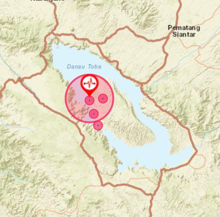 zakiberkata's tweet photo. Gempa beruntun di Danau Toba pada kedalaman dangkal subuh ini https://t.co/XP6SHrObA6