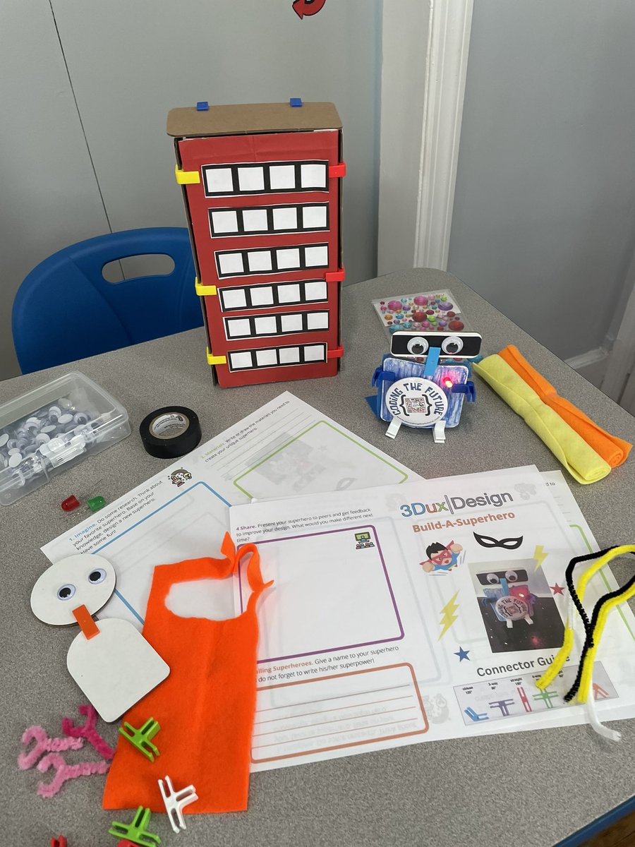 jo_coding's tweet image. Calling all young superheroes 🦸♀️ 🦸♂️! Unleash your inner hero and join us for a thrilling build-a-superhero workshop. @3DuxDesign @BogotaPublic #STEM