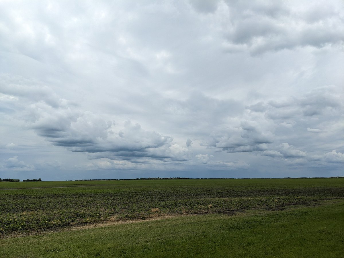 In Rosenort Manitoba officiating a wedding and this is the weather system coming in!