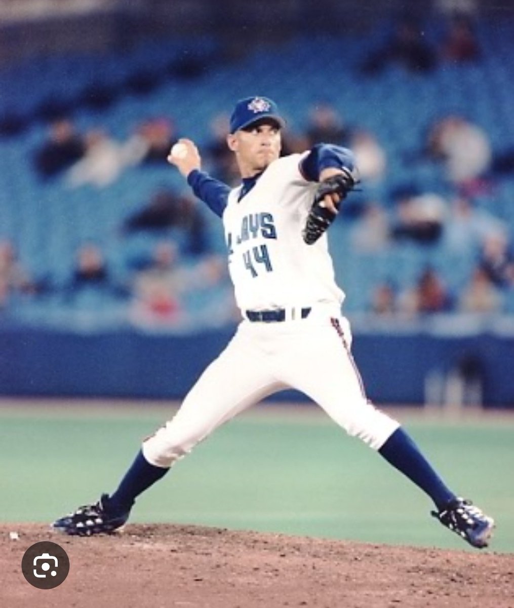 CousinKyleD's tweet photo. @mlbelites_ Mine's a little out there but as a Jays fan I loved Billy Koch. Threw 100+, had a stinger and cool walk out music. I fell in love with the closer role after him. https://t.co/yT35mxbpNz