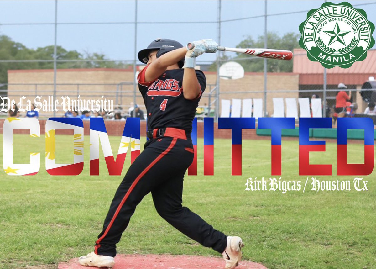 I’m extremely blessed to announce my commitment to play baseball on a full ride scholarship at De La Salle University in Manila, Philippines. Beyond grateful for God’s blessings and guiding me through this journey.