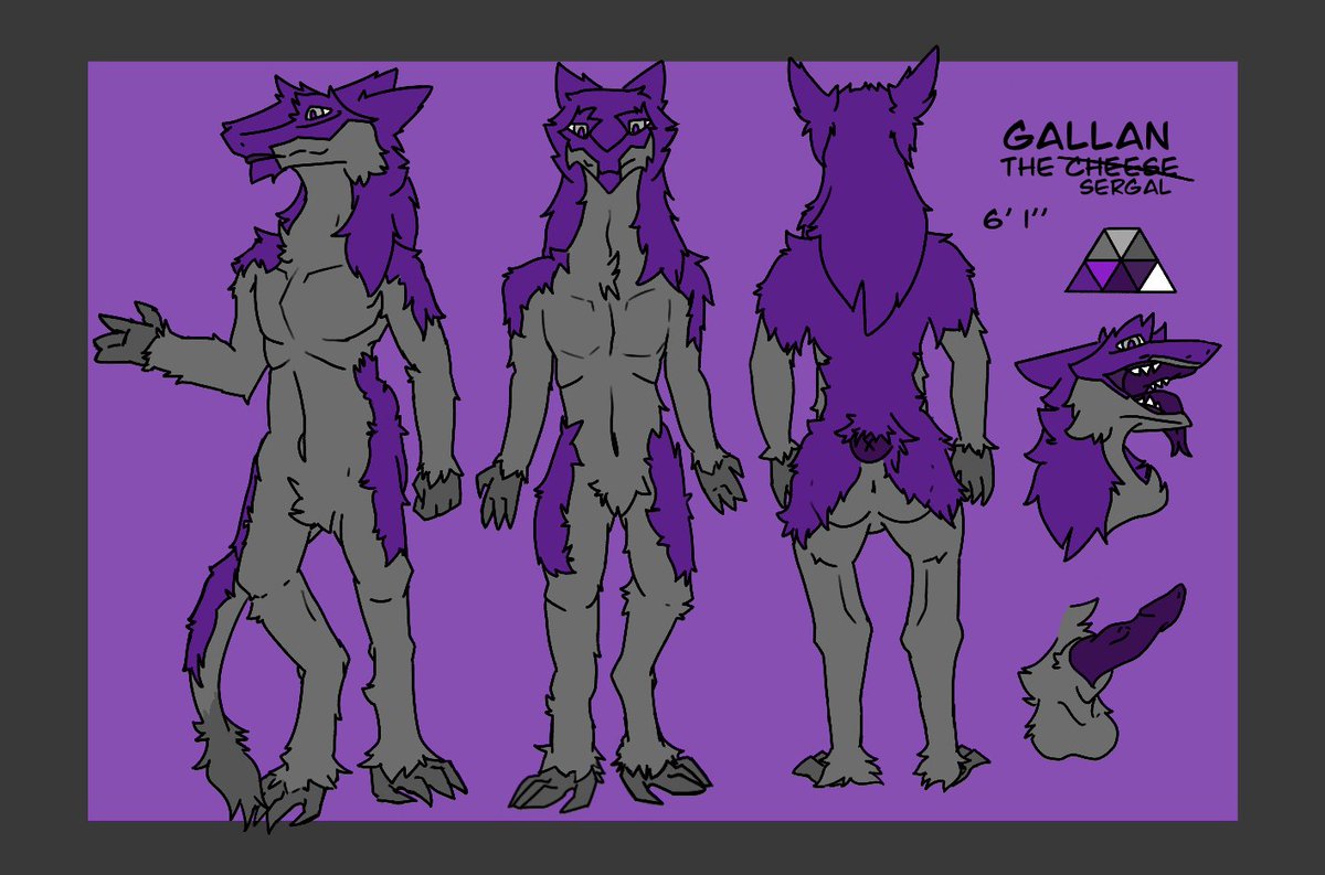 TheMerpingSerg's tweet image. This is me, Gallan. 
Now you might be wondering "Where is your naga tail?" This is my Sergal counterpart, I can switch forms at will.