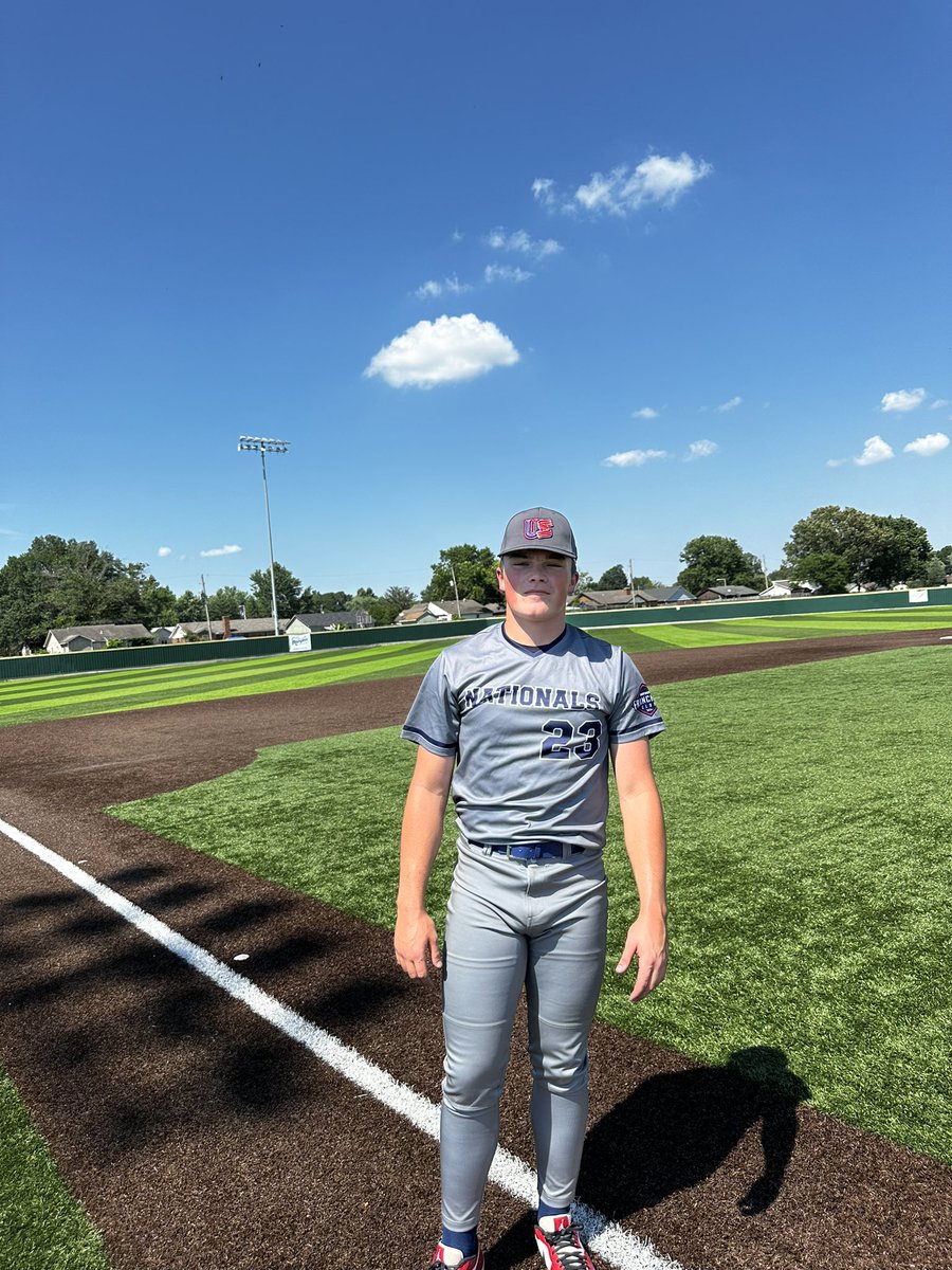 US Nationals MidSouth (@usnatsmidsouth) on Twitter photo USN 17u Midsouth Blue- 14
Midland TN Scout- 0
POG: <a href="/jack__rickman/">Jack Rickman</a>
1-1: HR, 2RBI, 1BB, 1HBP, 3SB
Pitcher: <a href="/PJ23_3/">Preston Rains</a>
4.0 IP- 1 hit, 5 SO USN 17u Midsouth Blue- 14
Midland TN Scout- 0
POG: <a href="/jack__rickman/">Jack Rickman</a>
1-1: HR, 2RBI, 1BB, 1HBP, 3SB
Pitcher: <a href="/PJ23_3/">Preston Rains</a>
4.0 IP- 1 hit, 5 SO