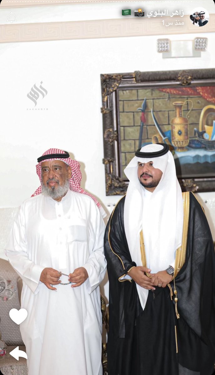 الاخ الفاضل حسين الغيث مع العريس سلطان سنيور 💐