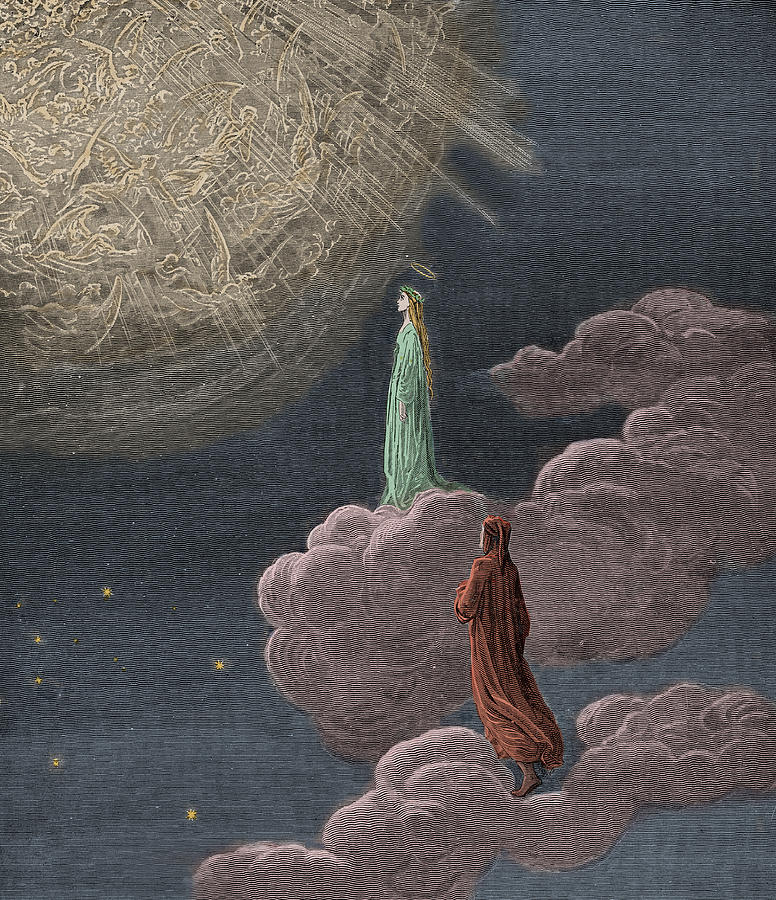 Mythos_Man's tweet photo. “Heaven wheels above you, displaying to you her eternal glories, and still your eyes are on the ground”

         ― Dante Alighieri, Purgatorio, Canto XIV