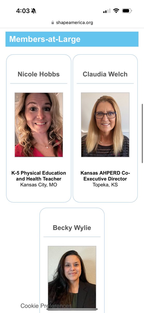 MrsHobbsPE's tweet image. Another exciting announcement! I am also Central District Member at Large for @SHAPEAmericaCD! I am beyond thankful for this opportunity! I am so excited for this next year! Here is to a year full of growing as a professional! #gettinginvolved #physed