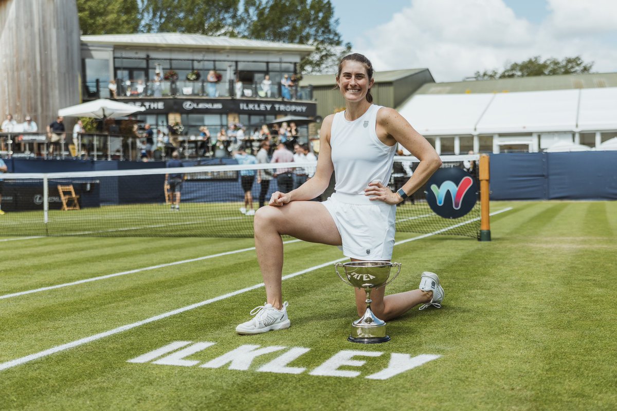 🏆 Ilkley Trophy Champ! 🏆

And first title on grass! 🌱🍾🍓

So grateful for all the support this week, both in Ilkley and from afar. I can’t say thank you enough…🥹 This was extra special ❤️

Photo credits 📷: @ jackgraay (on Instagram)