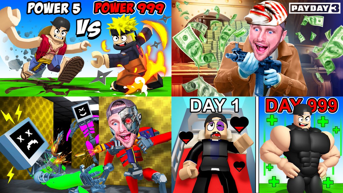 some Roblox thumbnails and other games 🔓