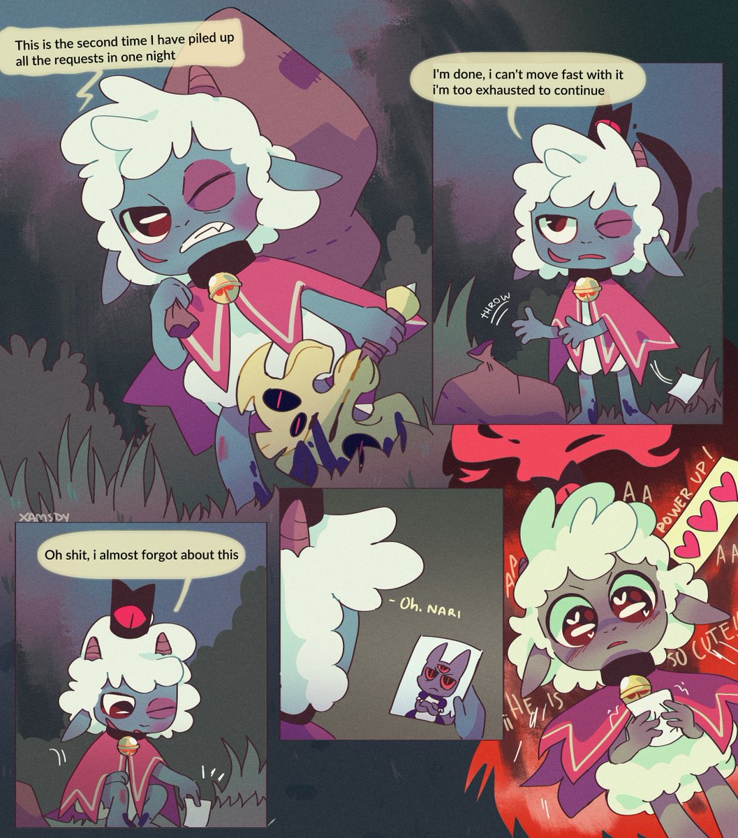 xamsdy's tweet image. Nari's photo gives energy and inspires 😆💜
#cultofthelamb #cultofthelambfanart