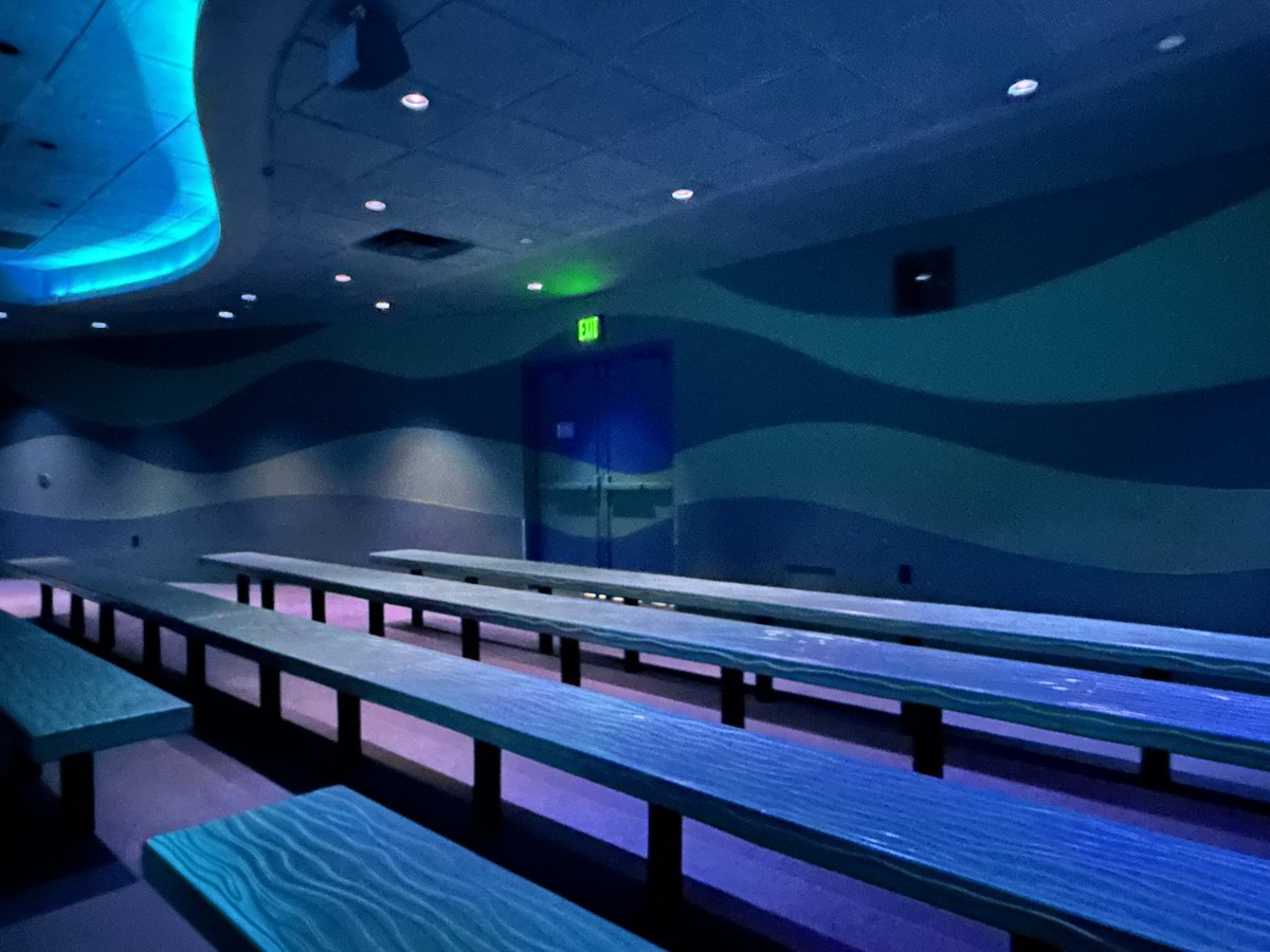 The theater currently used for Turtle Talk with Crush at The Seas with Nemo &amp; Friends originally was used as pre-show theater #2 at The Living Seas! Some of the theater doors are even the same ones guests used to exit into the Hydrolators!

Thanks to <a href="/ThemeParkLore/">Park Lore✨</a> for the maps!!